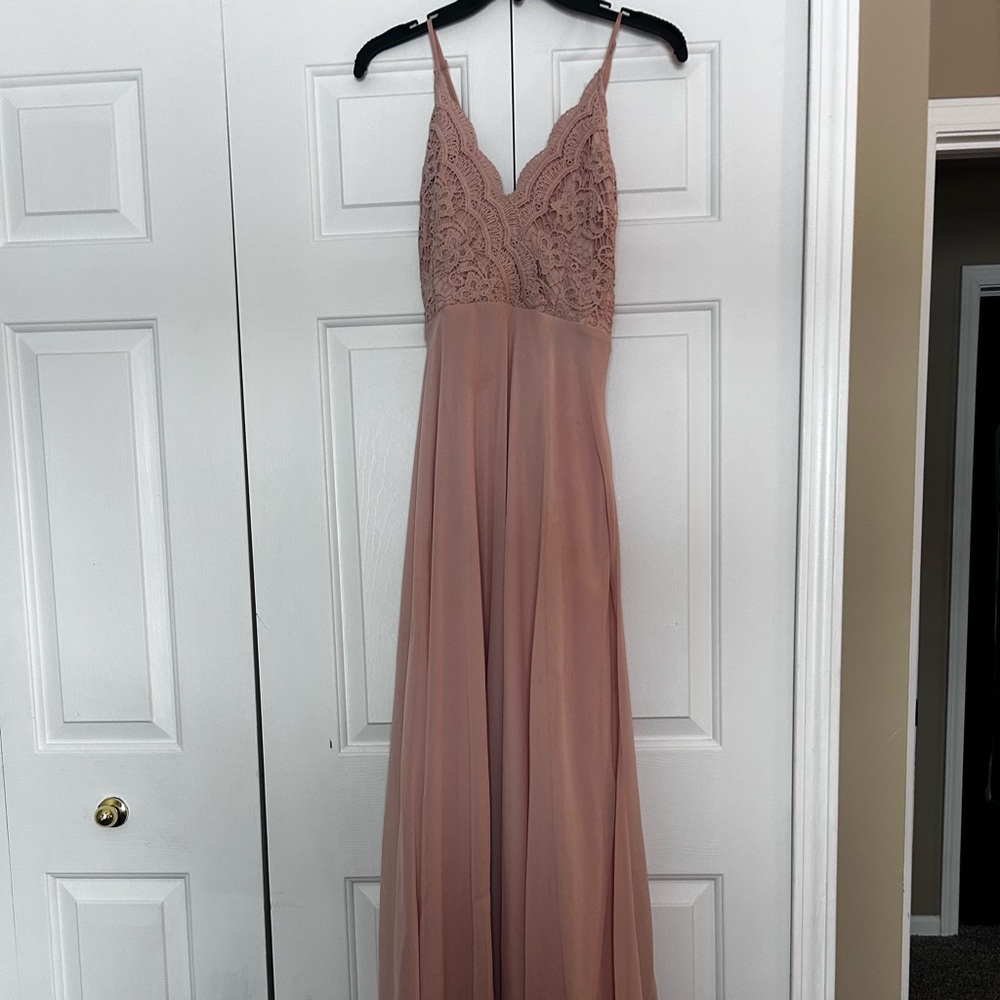 Medium Pink Lulu’s Bridesmaid Dress